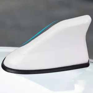 New Upgraded ABS Plastic Material Direct Replacement Decoration Antenna Cover Car Shark Fin Antenna Radio FM Antenna Signal Waterproof Roof Signal Radio Antenna Provide Durable Replacement Cover For Your Vehicle External Accessories, Truck Antenna