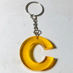 Initial C resin keychain