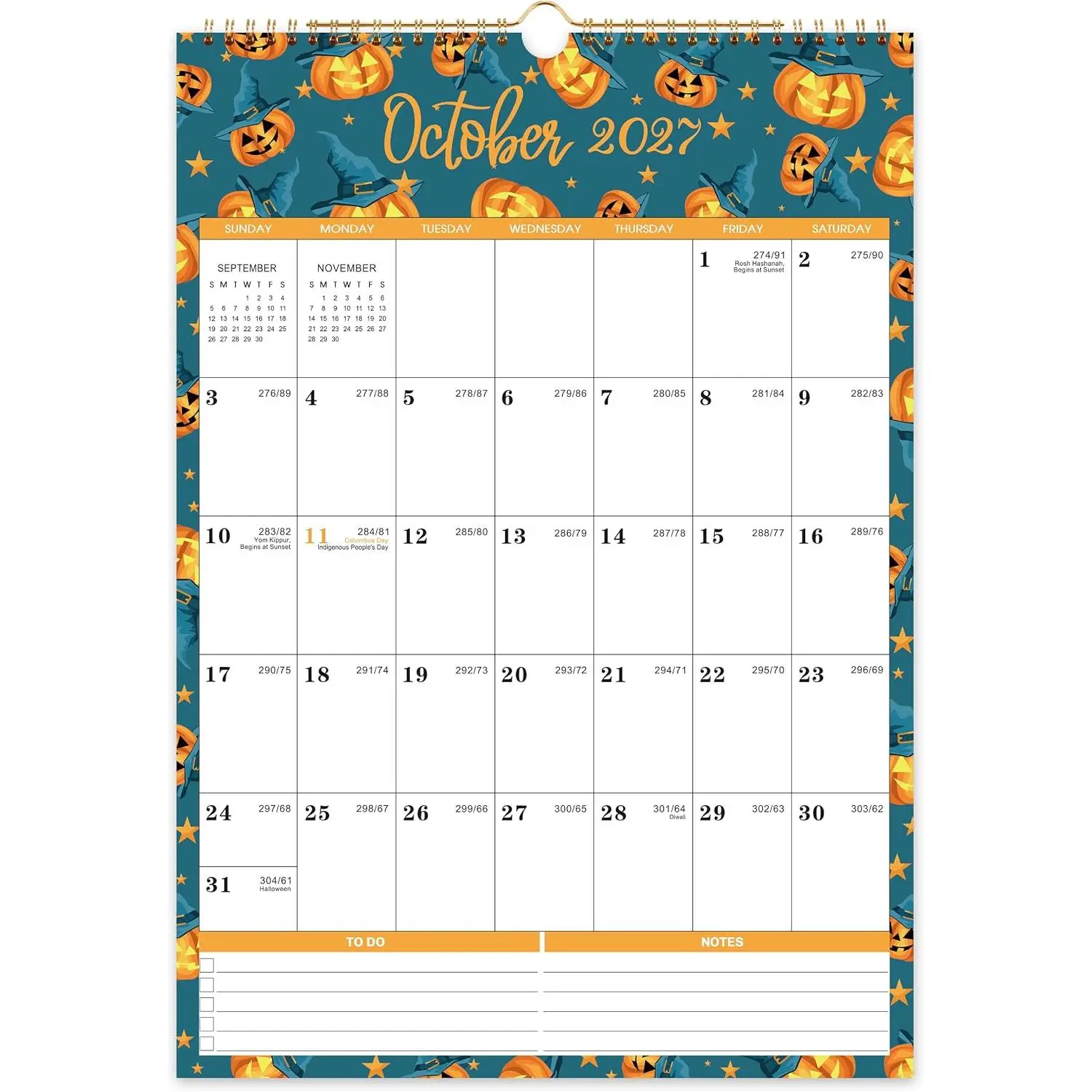 2027 Calendar - 2027 Wall Calendar, Large Wall Calendar 2027 | Jan 2027 - Dec 2027, 12" x 17", 12 Monthly Calendar Large with Hanging Hook, Perfect for Organizing - 12 Different Themes