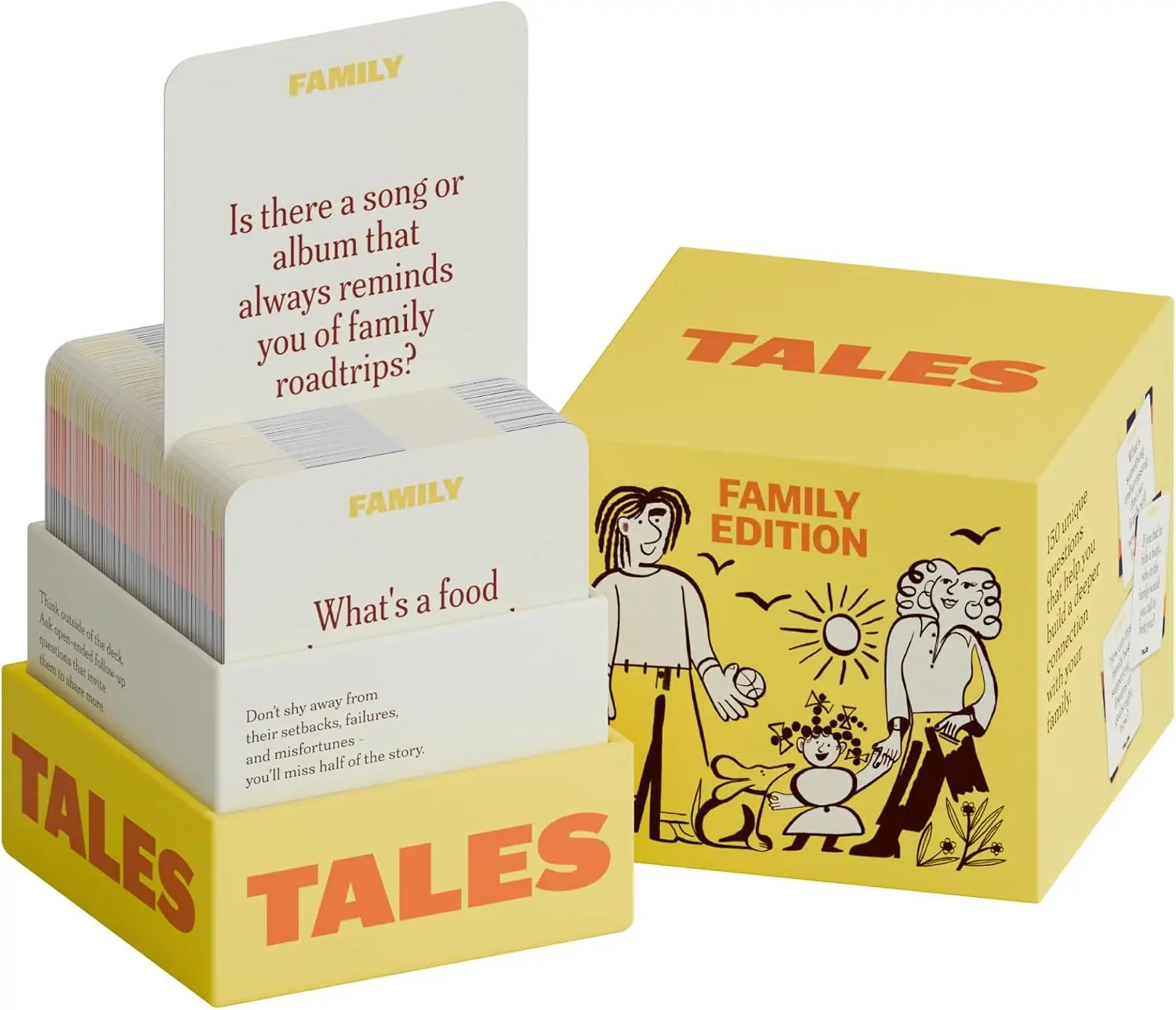 TALES Conversation Starter Cards Bundle, Family , Perfect for Game Nights, Date Nights, Family Dinners, Gifts, Holidays, and Meaningful Connections