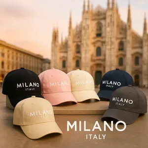 Men’s Milano Printed Baseball Cap, Menswear, Casual Athletic Adjustable Hat for Daily Wear, Sportswear Indoor Outdoor, Streetwear Cap, Athleisure Style Matching Hoodie & Sweatpants Set