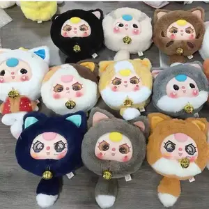 BB3-Baby Three - Fortune cat zipper bag blind box Mystery box Bunny Soft Collectibles