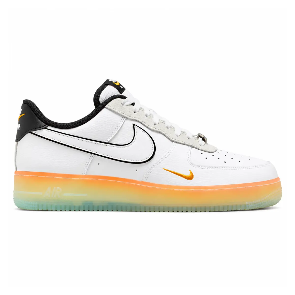 Nike Air Force 1 Low White Black Orange Peel (SKU: IQ0228-10010)