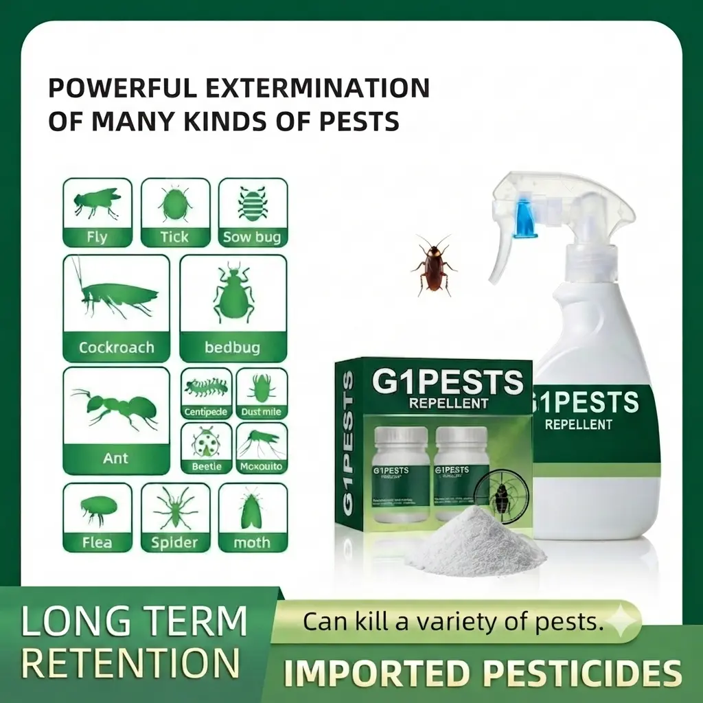 Pest Control Concentrate - 40+ Pest Repellent (Roaches, Ants, Spiders, Bed Bugs), Pet Safe When Used as Directed, Indoor & Outdoor Application, Mixes to 1 gal