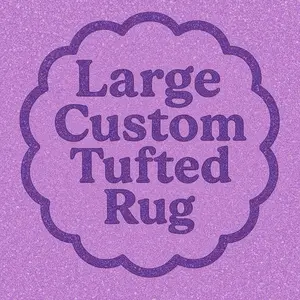 Large Custom Tufted Rug - Handmade Design with Anti-Slip Backing - Personalized Handcrafted Rug for Game Rooms Kids Areas or Man Caves