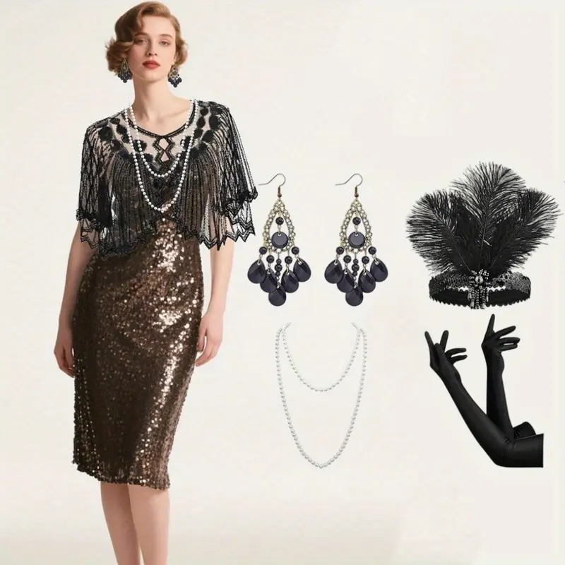 slim fit dress slacks Allegra 1920s Flapper Dress