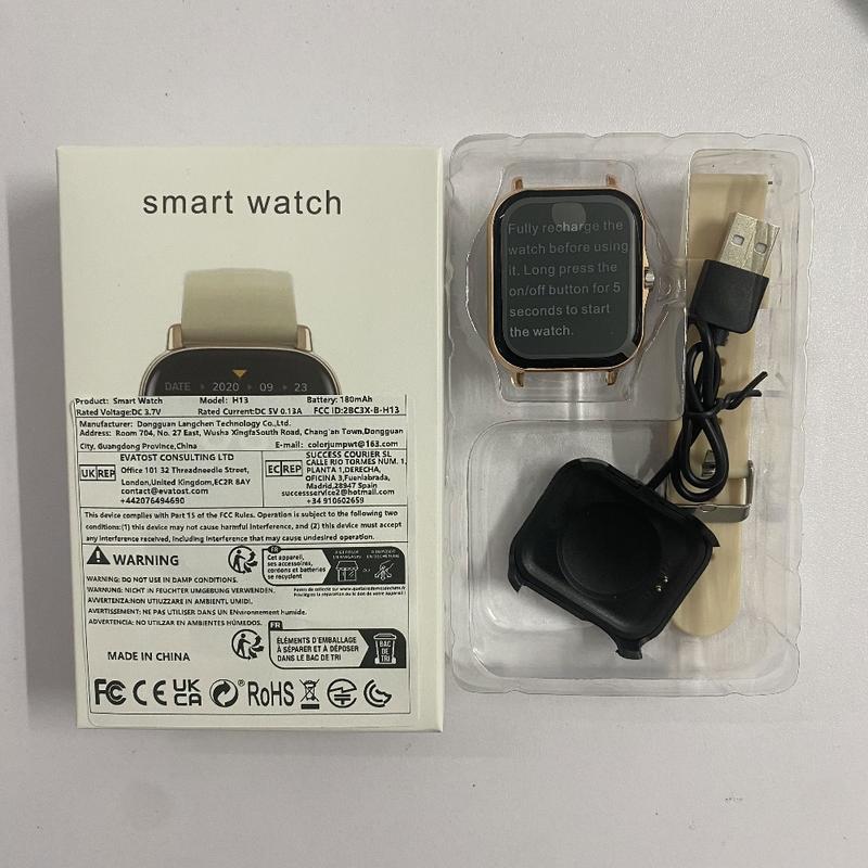 Smartwatch, Fitness Smart Watches - 2026 Unisex, Wireless Connection & Answer/Make Call, Pedometer Fitness Tracker, Steps/Calories Counter, Multiple Sports Modes, Sedentary Reminder & Message Push, Alarm Clock, Remote Music Playback