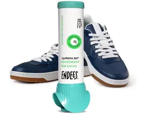 Endees UpFresh 360° Shoe Deodorizer Spray - Foot Odor Eliminator Shoe Spray for Smelly Shoes, Feet, Sneakers, Boots, Athletes Gym Bags, Stinky Smell Elimination Deodorant, Travel Size 3.38 Fl Oz