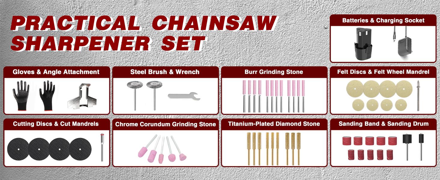 OUBA Cordless Rotary Tool Kit 12V Strong Magnetic Motor 5 Speed 18000 RPM 54 Accessories for Sanding Polishing Chainsaw Sharpener Carving Cutting DIY Crafts Drill Bits, for 3D printer