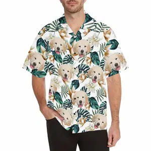 Custom Hawaiian Shirt with Dog Faces - Personalized Pet Lover Men's Hawaii Style Shirt