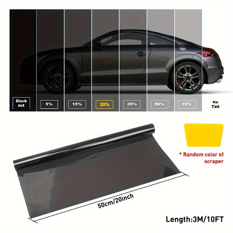 1Pcs 3M Uncut Roll Window Tint Film Black 70% 5% 20% VLT 20" x 10ft Fit For Car Front Rear Windshields Windows Sunroof 1% 25% Transmittance 5 percent window tint 1Pcs 3M Uncut Roll Window Tint Film Black 70% 5% 20% VLT 20" x 10ft Fit For Car Front Rear Windshields Windows Sunroof 1% 25% Transmittance 5 percent window tint