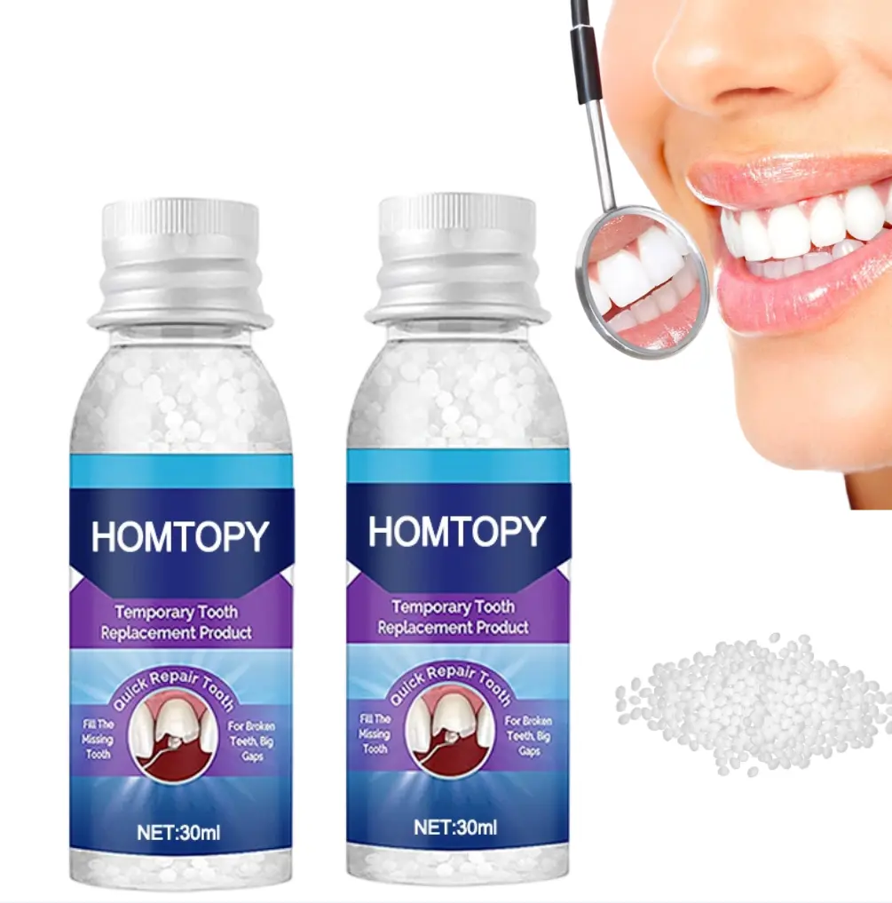 Moldable Thermal Resin Granules, DIY Temporary Teeth Prop, Cosplay & Movie Makeup Oral Decorative Material
