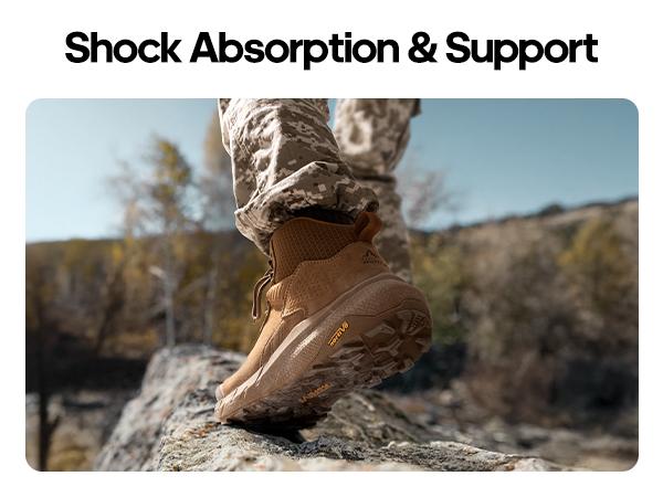 NORTIV 8 VaporGuard Men's Waterproof Military Tactical Boots Black Closed Ankle-high Design YKK Zipper Hook-Loop Strap Closure Breathable Durable NORTIV 8 VaporGuard Men's Waterproof Military Tactical Boots Black Closed Ankle-high Design YKK Zipper Hook-Loop Strap Closure Breathable Durable