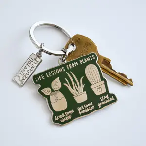 Life Lessons from Plants Keychain