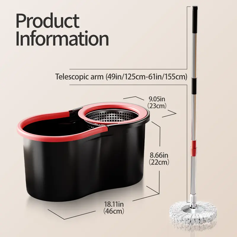 Ibell Fl 4400s 360 Floor Mop Easy Cleaning Spin Mop With 2 Microfiber Super Absorbent Refill 180 Bendable Auto Fold Handle Brown Ibell Fl 4400s 360 Floor Mop Easy Cleaning Spin Mop With 2 Microfiber Super Absorbent Refill 180 Bendable Auto Fold Handle Brown