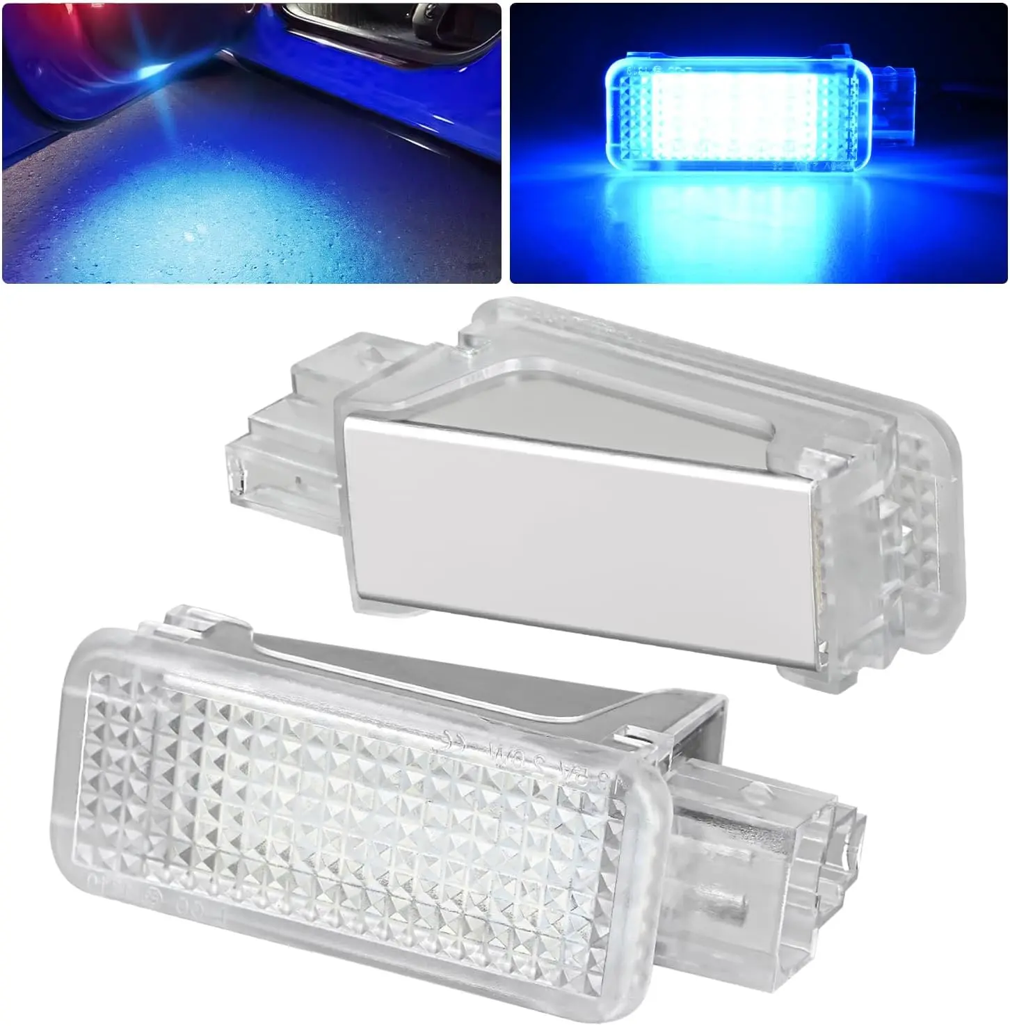 Nilight 2PCS LED Interior Door Panel Light Courtesy Working Lights Blue Beam Plug and Play Compatible with Audi A3 A4 A5 A6 A7 S3 S4 S5 S6 S7 Q5 Q7 TT OEM Replacement CANbus Error Free, Led Car Ambient Light, Car Stuff