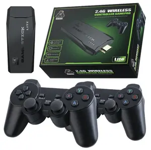 4K Wireless Retro Game Console, Nostalgia Stick Game, 9 Classic Emulators, 4K HMDI Output, Plug and Play Video Game Stick for TV, No Wi-Fi Needed, Built in 10,000+ Games, with Dual 2.4G Wireless Controllers (64g) Portable Arcade Hdmi