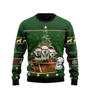 Siberian Husky Group Xmas Ugly Christmas Sweater, Dog Xmas ugly sweatshirt