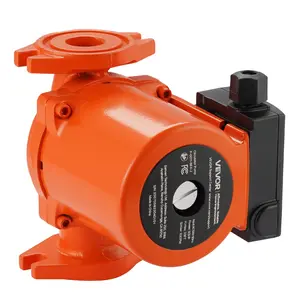 VEVOR F-0011-BF4-J Cast Iron Circulator Pump, 33 GPM, AC 120V 33 ft Hot Water Recirculating Circulation Pump, 1-1/4 in Flange Connection, 3-Speed Adjustment, Quiet Operation, for Home Heating System