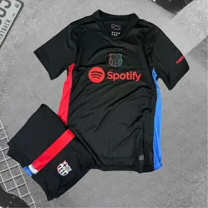 FC Barcelona 2025 Away Soccer Kit, Premium Fabric Match Style Set