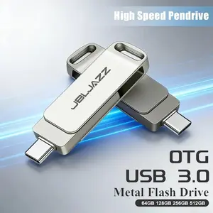 High-Speed USB 3.0 Metal Pendrive Type-C Portable Waterproof Flash Drive 1TB 512GB 256GB 128GB 2TB Memory Disk for Data Storage