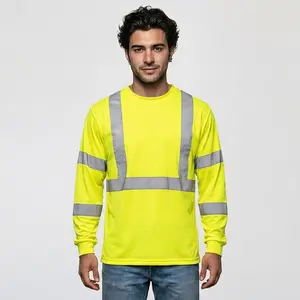 High Visibility Safety Long Sleeve T-Shirt – Durable and Comfortable Workwear