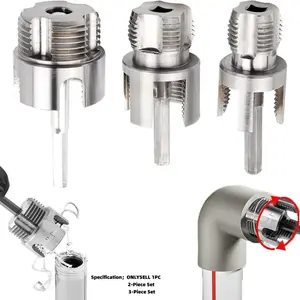 1/2'' 3/4'' 1" PPR PVC Pipe Thread Cutting Tool Set, Integrated Internal & External Screw Tools Upgrade for DIY Plumbing Repair, Durable Design, Pipe Threading Tool