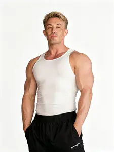 LiveGreat 2026 Summer Men's Fitness Vest, Youth Quick-Dry Sweat Wicking Breathable Sports Tank Top, Ribbed Fabric Sleeveless T-Shirt for Men, Gym Workout Clothes, Gym Apparel
