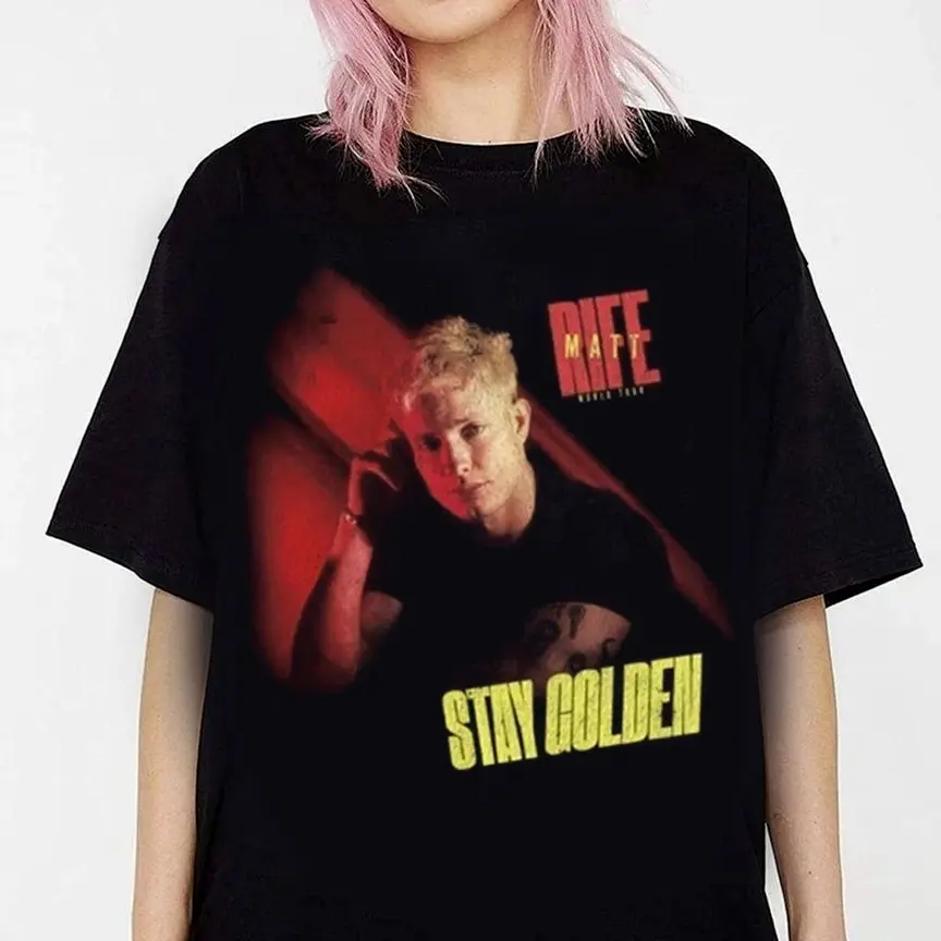 Matt Rife Stay Golden World Tour 2026 T-shirt Trendy Streetwear for True Music Lovers
