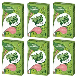 Wyler’s Light Water Flavoring Packets – Pack of 6-6 sticks Singles To Go Picklemonade Sugar Free Drink Mix Packets – Flavored Water Enhancer, Trendy Flavor for WaterTok & On-the-Go Hydration