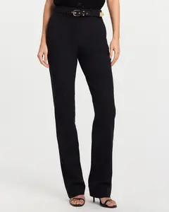 Express Editor Studio Stretch Twill High Waisted Belted Bootcut Pant