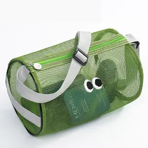 Mesh Travel Storage Bag, Breathable Travel Handbag, Crossbody Bag, Beach Swimming Toiletry Storage Bag, Storage Pouch for Home & Travel
