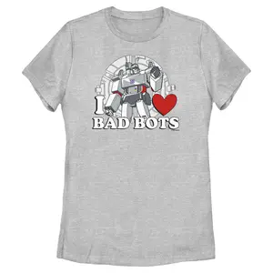 Women's Transformers Megatron I Love Bad Bots T-Shirt