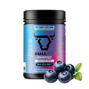 Bull Fit Bodacious Pre-Workout Dietary Supplement -  Zero Sugar, Keto & Paleo Friendly, Natural Ingredients, Smooth Clean Energy, Gym Warriors' Choice