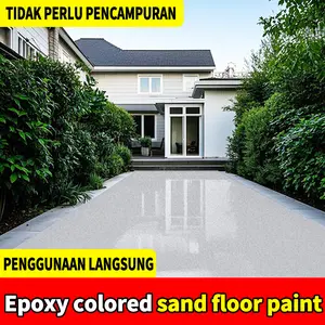 Epoxy Color Sand Self-Leveling Coating Non-Slip Wear-Resistant Odorless Eco-Friendly Suitable for Office Exhibition Hall Bedroom Living Room
