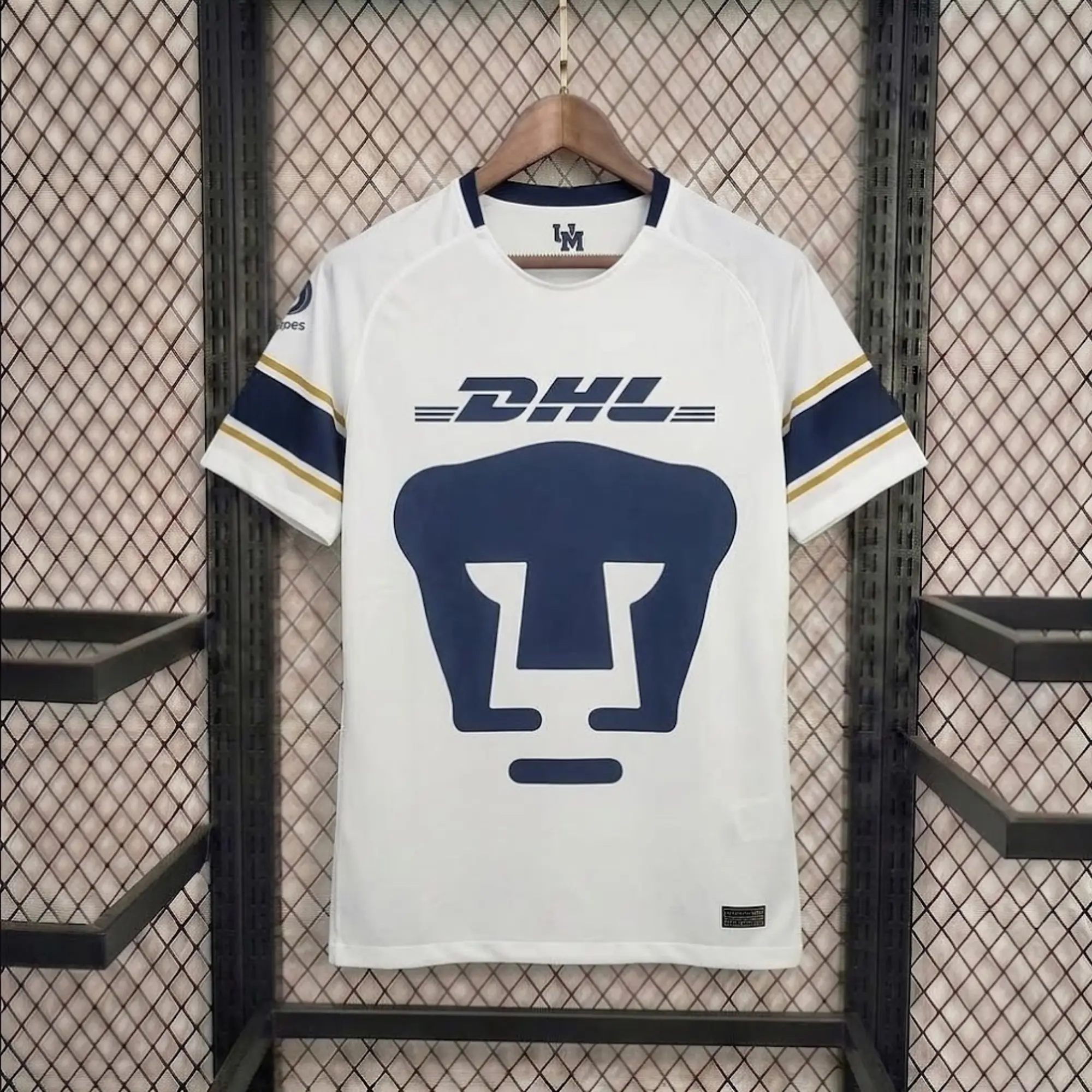 [Hot Sale] - Pumas UNAM 2017-18 Home Soccer Jersey - Full Print Logo