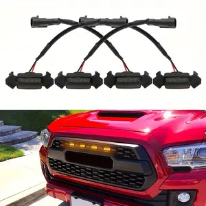 Y-S33 for Toyota Front Grille Signal Lights in Black Yellow Light/Yellow Yellow Light/Black White Light, Without Battery