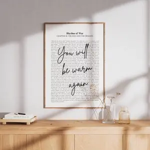 Stormlight Archive Kaladin and Wit Unframed Poster - Brandon Sanderson Inspired Fantasy Art Print - Roshar Epic World Wall Decor - Book Quote Art Print