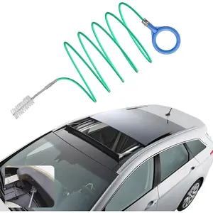 Upgraded Auto Sunroof Drain Cleaning Tool, 78Inch Flexible Tube Cleaning Brush, Slim Drain Dredging Tool Tube Cleaning Brush  for  Sunroof, Windshield Wiper Drains Hole