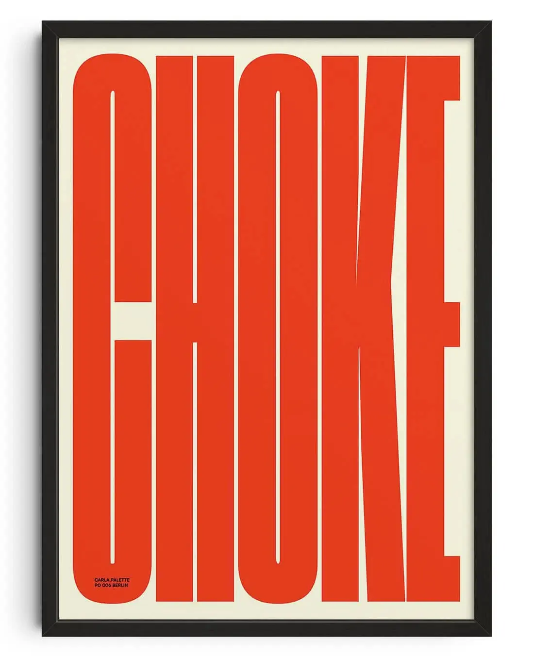 Berlin Typography Graphic Wall Art Print Poster