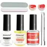 JODSONE 5-in-1 No-Soak Liquid Nail Polish Remover Kit - 15ml Steel Set with Moisturizing Cuticle Oil, Latex Tape, Manicure Tools for Nail Care, Quick Gel/Shellac Removal, Moisturize