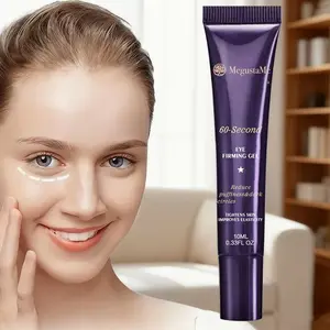 MegustaMe Retinol-Based Under-Eye Firming Gel - 60-Second Daily Treatment for Normal Skin Adults, Reduces Puffiness & Dark Circles, Lifts & Tightens, Hyaluronic Acid + Caffeine, 0.33 Fl Oz, Single Item Radiant Results