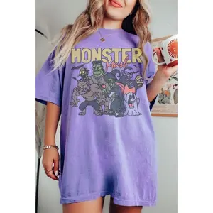 Retro Halloween shirt, Monster Mash TShirt, Vintage Ghost Halloween t-Shirt, Monster Tee, Retro Fall Top, Fall Shirt