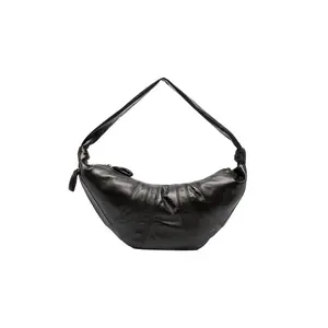 Unisex Large Croissant Bag "Shiney DARK CHOCOLATE" BG0000 LL095 BR490