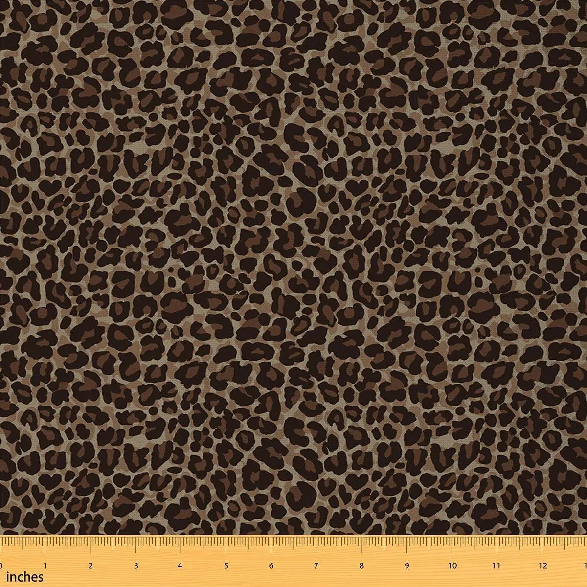 Cheetah Print Flannel Fabric Soft,Brown Leopard Upholstery Fabric Chairs Sofa,Animal Skin Decorative Fabric,Rustic Decor Quilting Sewing,Not Stretchy