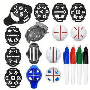 Golf Ball Template Marking Set, Golf Line Marker Tool, Personalized Golf Pattern DIY Kit, Golf Alignment Tool, Golf Accessories