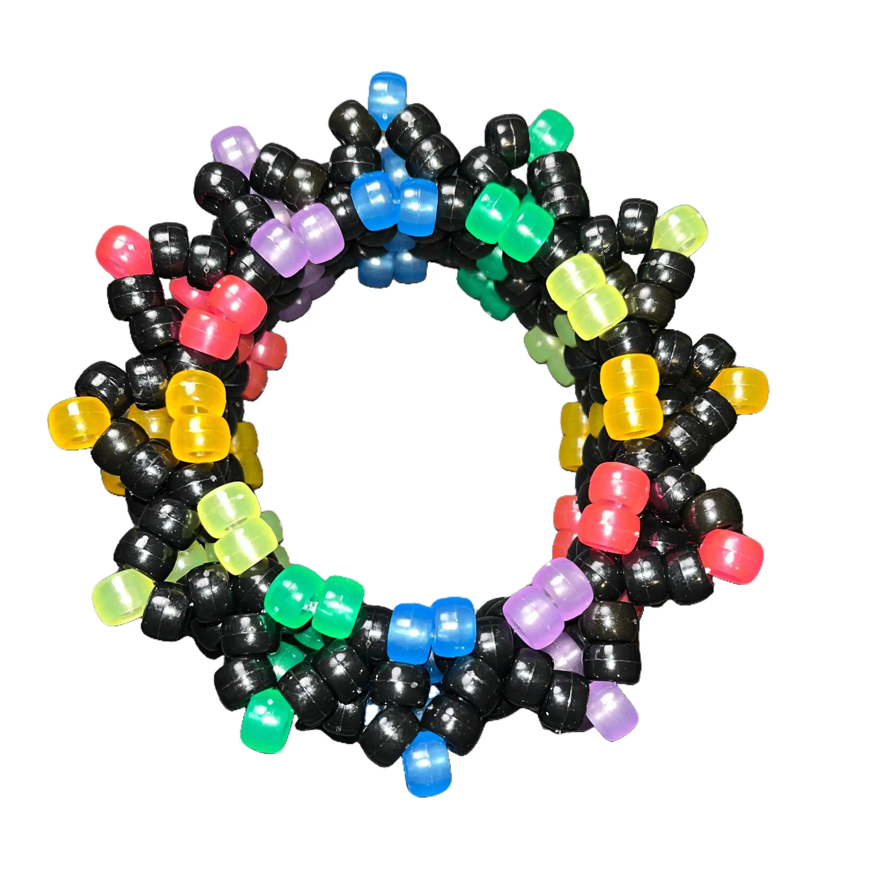 Rainbow Glow in the dark rotating cuff bracelet