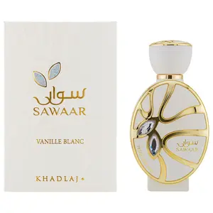 Khadlaj Sawaar Vanille Blanc for Unisex Extrait de Parfum Spray, 3.4 Ounce
