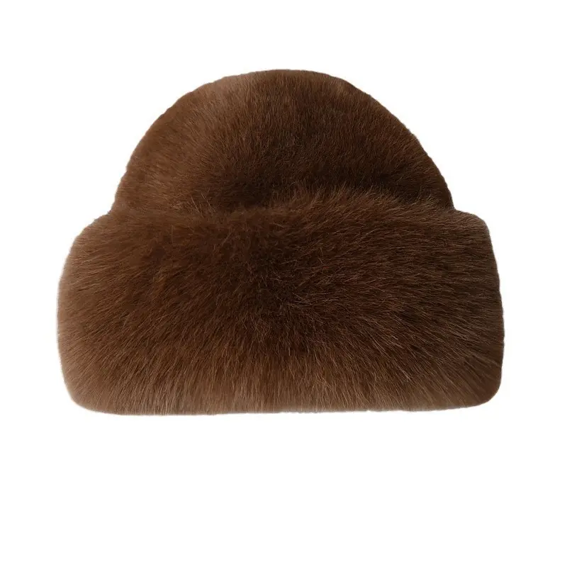 Winter Bucket Hat Fluffy Faux Fur Fisherman Plush Warm Hats  display picture 3