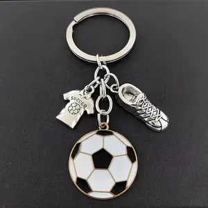 Football Keychain for Athletes, Assembled Soccer Ball Keychain, Perfect Gift for Teens and Football Lovers, Sports Gear Accessory